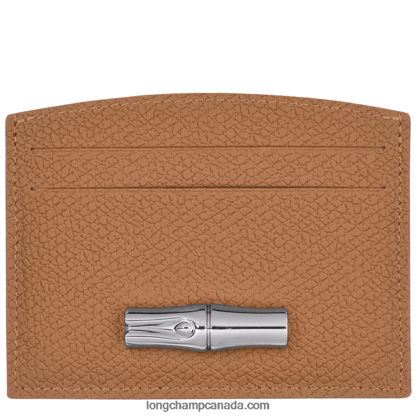 Longchamp Roseau Card holder VJ2H4637 Natural