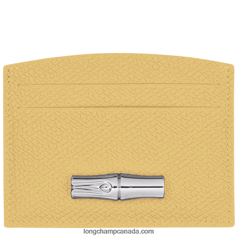 Longchamp Roseau Card holder VJ2H4638 Corn