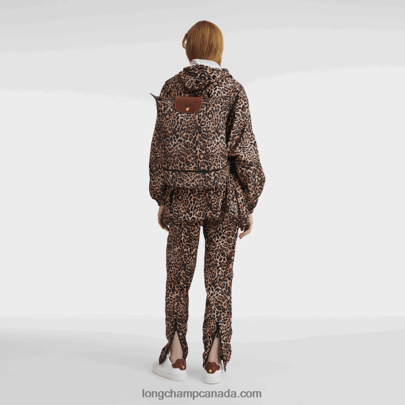 Longchamp X D\'heygere Crossbody bag/Backpack VJ2H4322 Panther print