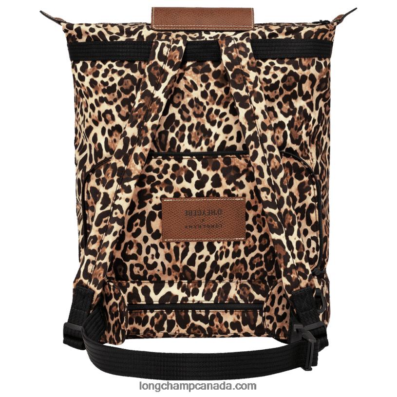 Longchamp X D\'heygere Crossbody bag/Backpack VJ2H4322 Panther print