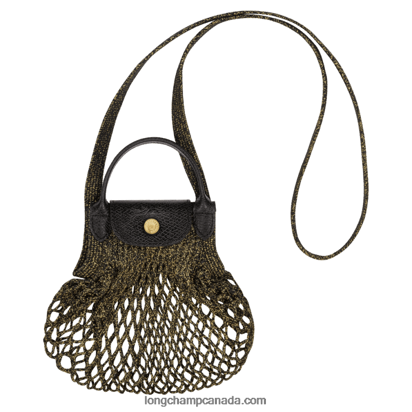 Longchamp Le Pliage Filet Mesh bag XS VJ2H4341 Black/Golden