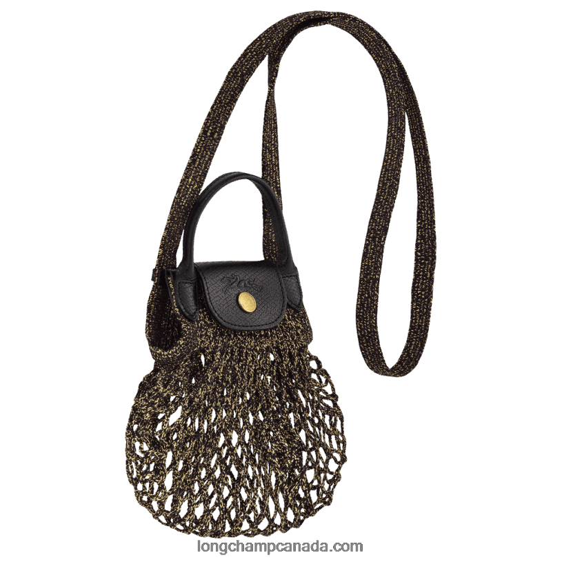 Longchamp Le Pliage Filet Mesh bag XS VJ2H4341 Black/Golden