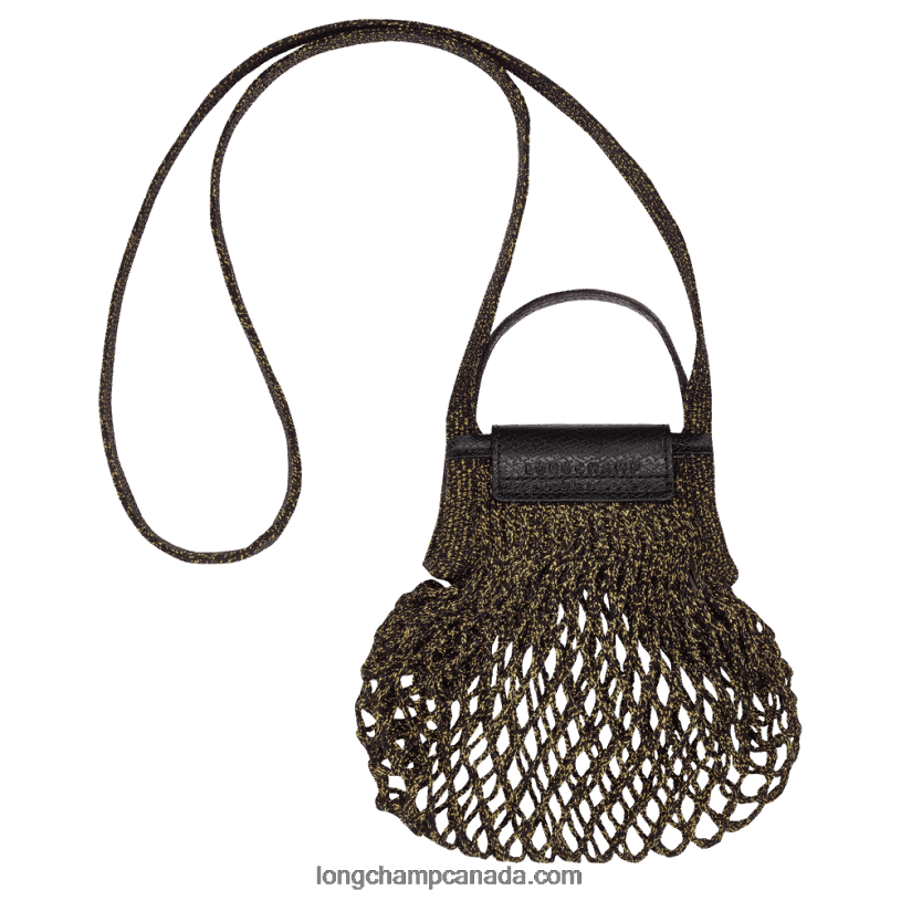 Longchamp Le Pliage Filet Mesh bag XS VJ2H4341 Black/Golden