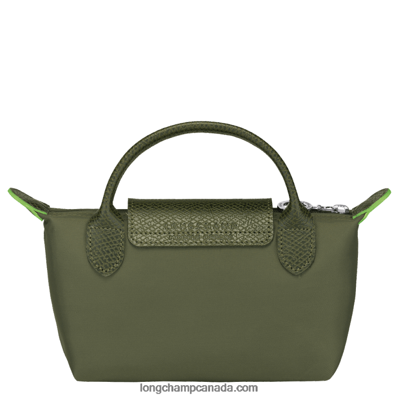 Longchamp Le Pliage Green Pouch with handle VJ2H4670 Forest