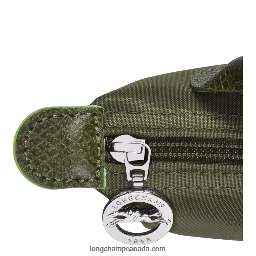 Longchamp Le Pliage Green Pouch with handle VJ2H4670 Forest