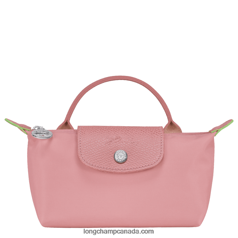 Longchamp Le Pliage Green Pouch with handle VJ2H4675 Petal Pink