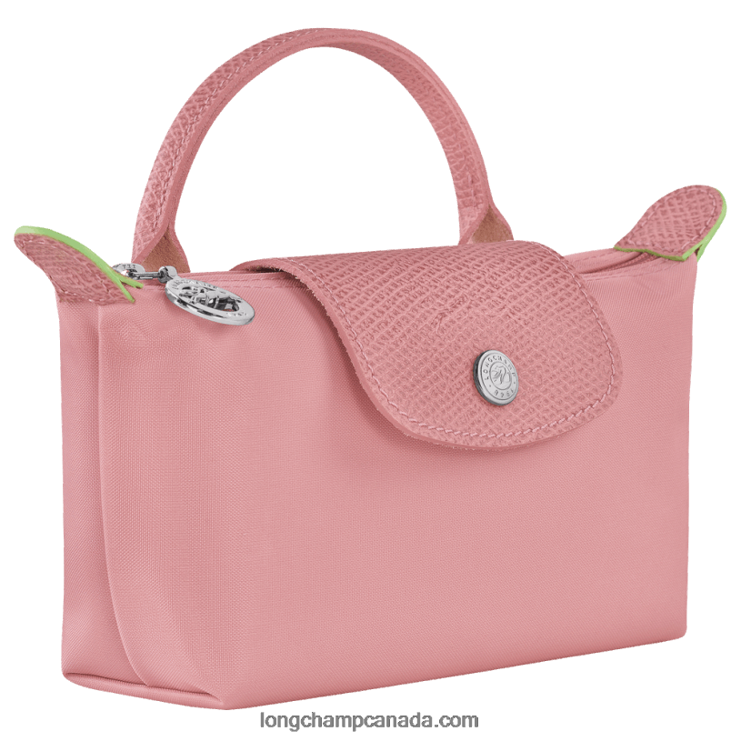 Longchamp Le Pliage Green Pouch with handle VJ2H4675 Petal Pink