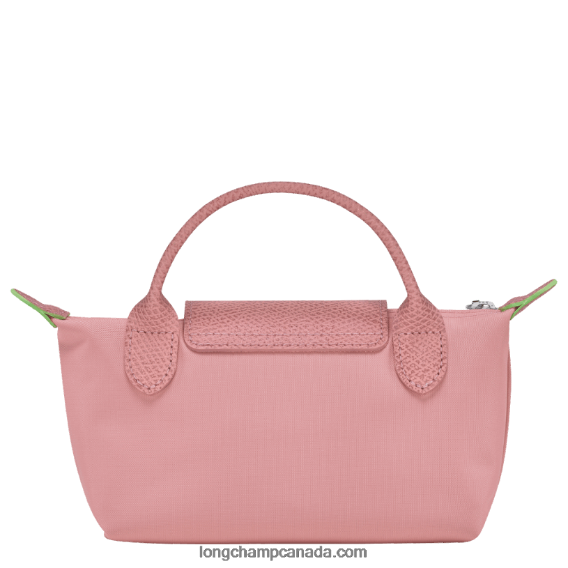 Longchamp Le Pliage Green Pouch with handle VJ2H4675 Petal Pink