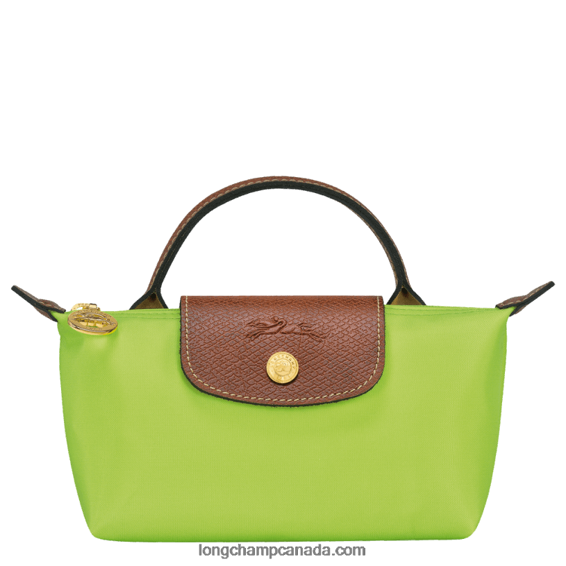 Longchamp Le Pliage Original Pouch with handle VJ2H4663 Green Light