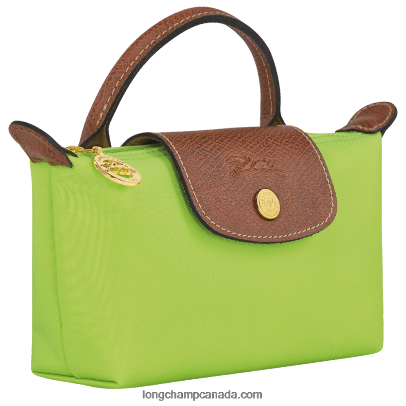 Longchamp Le Pliage Original Pouch with handle VJ2H4663 Green Light