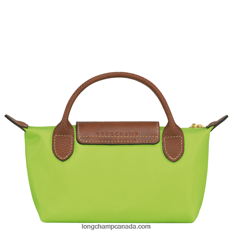Longchamp Le Pliage Original Pouch with handle VJ2H4663 Green Light
