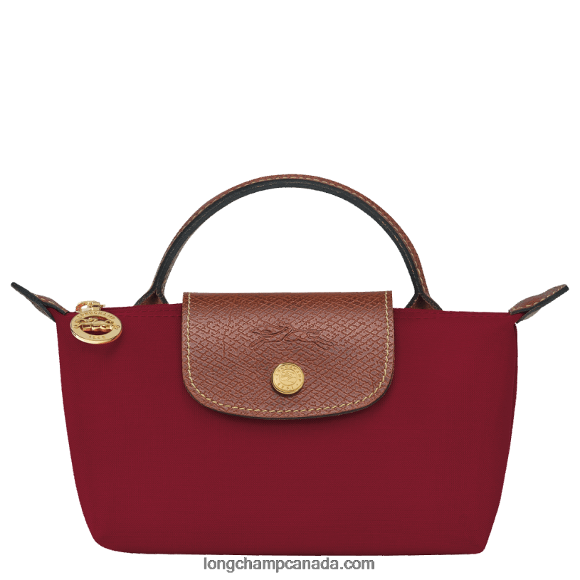Longchamp Le Pliage Original Pouch with handle VJ2H4664 Red