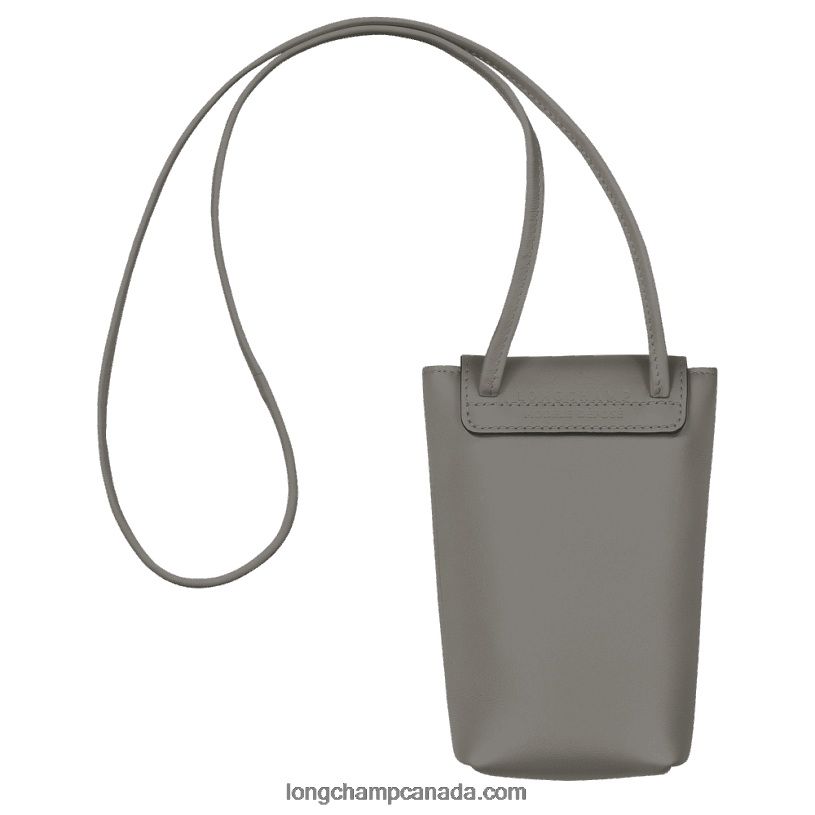 Longchamp Le Pliage Xtra Phone case with leather lace VJ2H4721 Turtledove