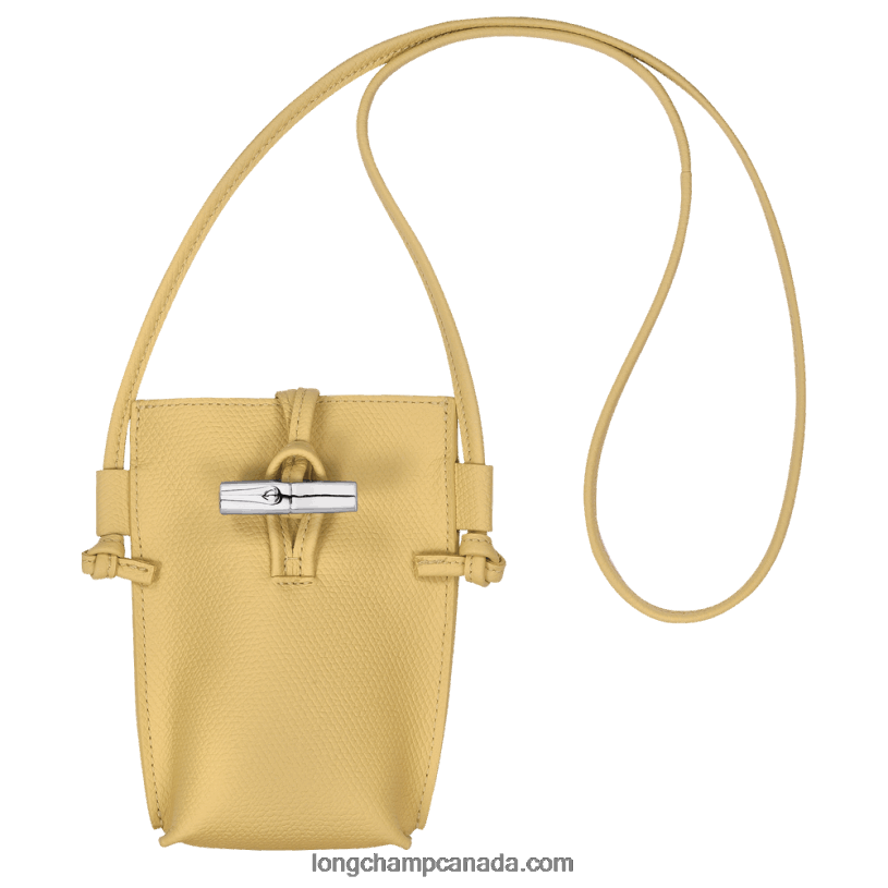 Longchamp Roseau Phone case with lace VJ2H4685 Corn