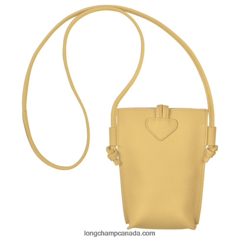 Longchamp Roseau Phone case with lace VJ2H4685 Corn