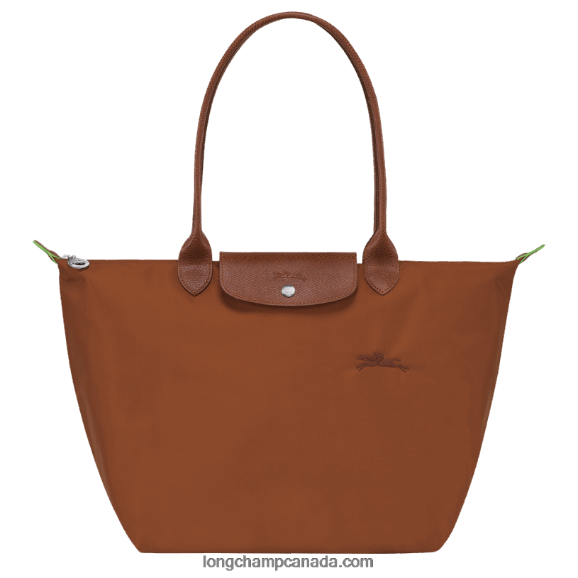 Longchamp Le Pliage Green Tote bag L VJ2H4404 Cognac