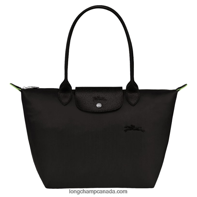 Longchamp Le Pliage Green Tote bag M VJ2H4409 Black