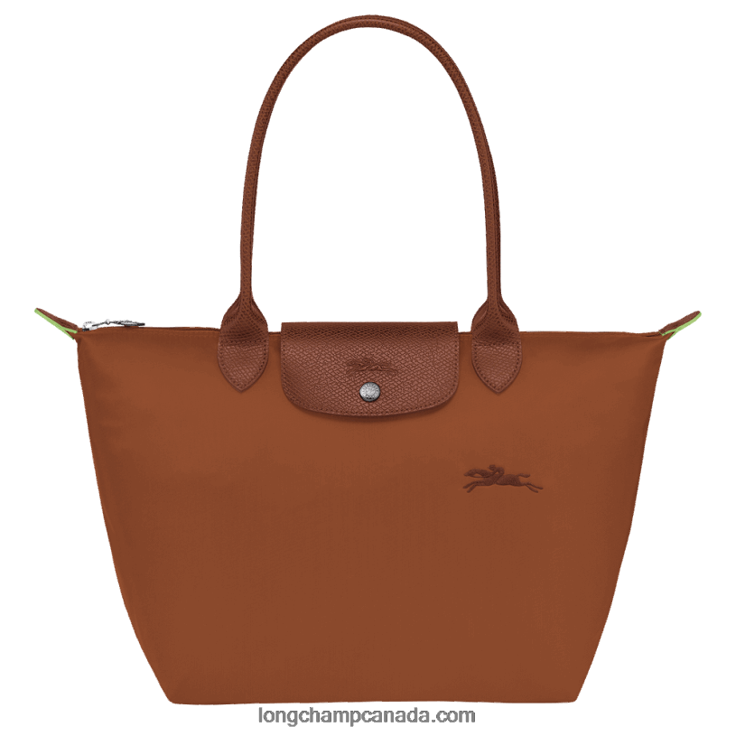 Longchamp Le Pliage Green Tote bag M VJ2H4410 Cognac