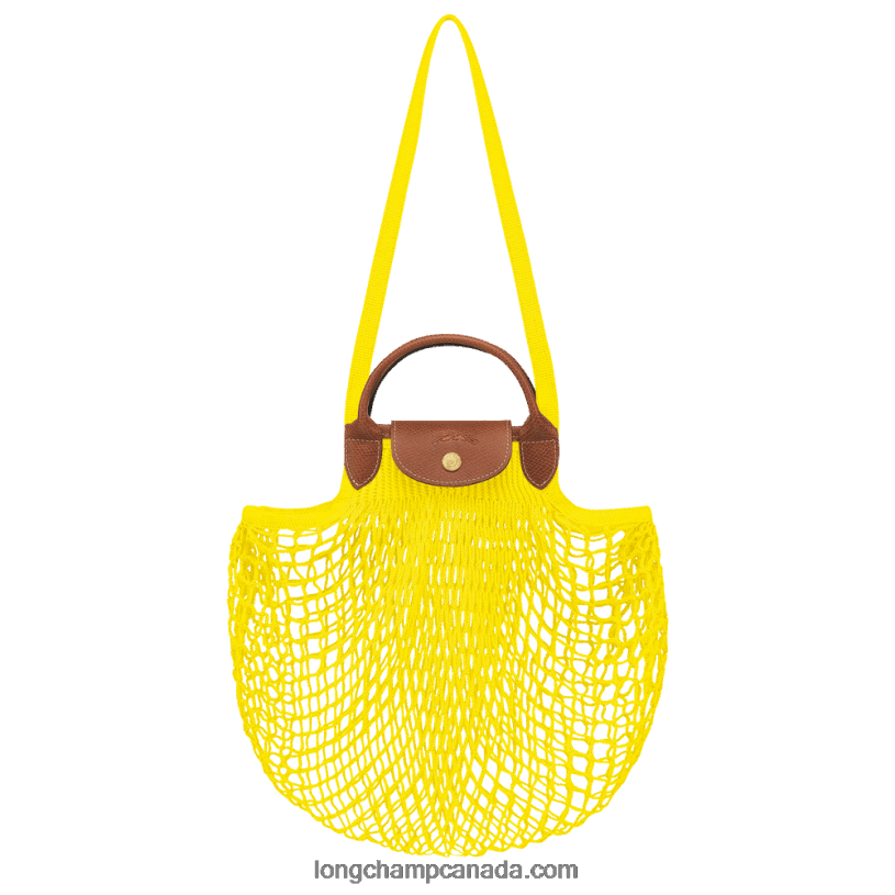 Longchamp Le Pliage filet Mesh bag L VJ2H42 Lemon