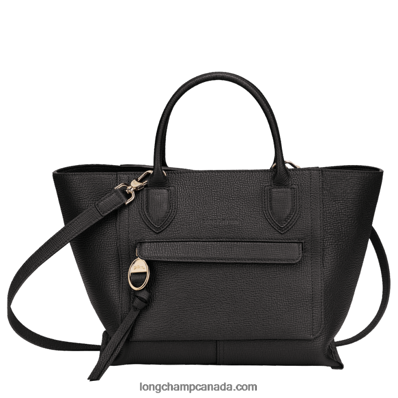 Longchamp Mailbox Handbag M VJ2H4167 Black