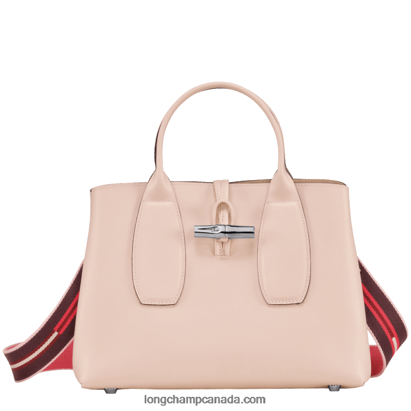 Longchamp Roseau Handbag M VJ2H499 Pale Pink