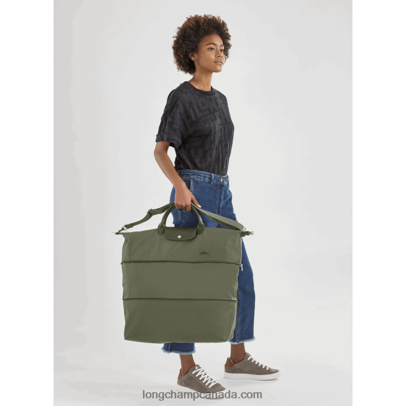 Longchamp Le Pliage Green Travel bag expandable VJ2H4801 Forest