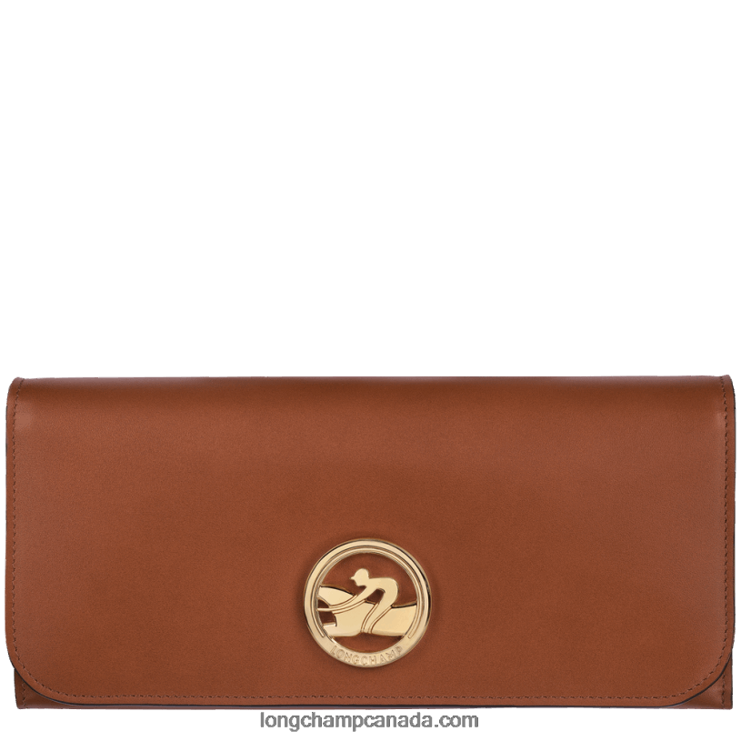 Longchamp Box Trot Continental wallet VJ2H4560 Cognac