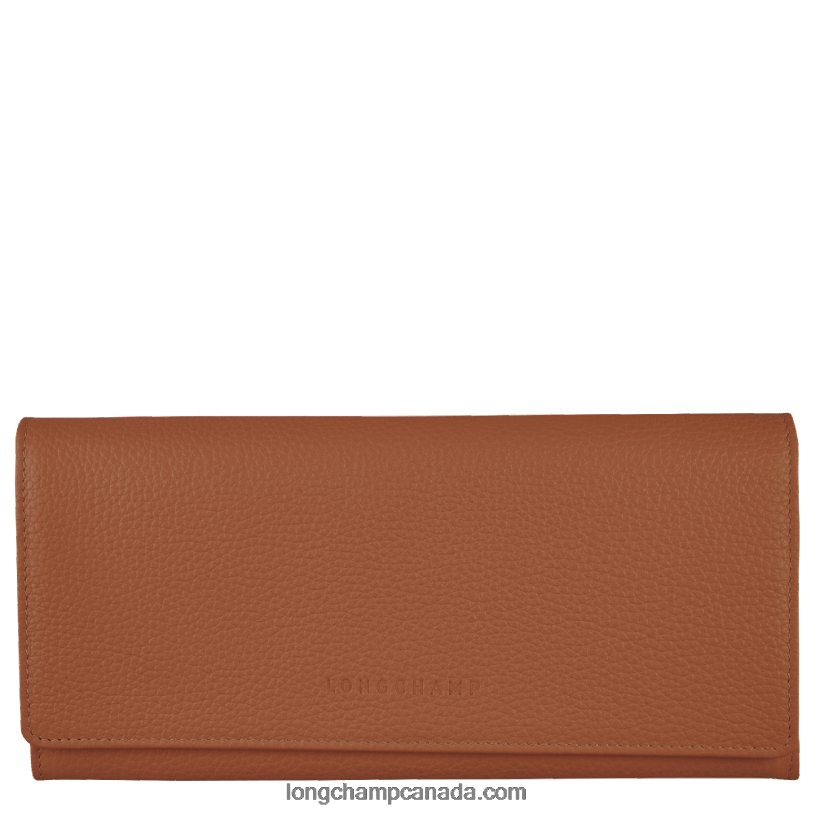 Longchamp Le Foulonne Continental wallet VJ2H4604 Caramel
