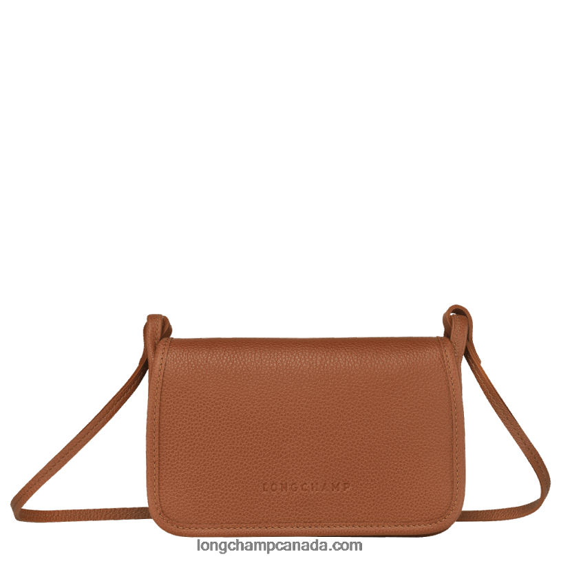 Longchamp Le Foulonne Wallet on chain VJ2H4329 Caramel