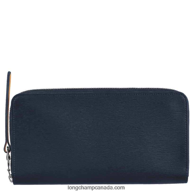 Longchamp Le Pliage City Wallet with zip around VJ2H4552 Navy
