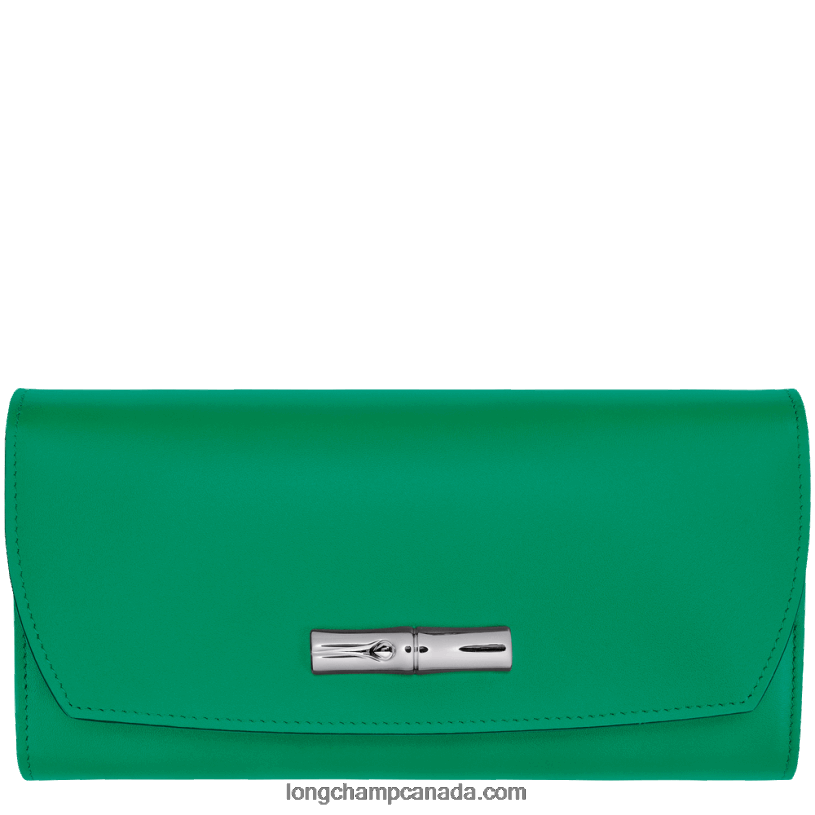 Longchamp Roseau Continental wallet VJ2H4566 Grass/Green Light