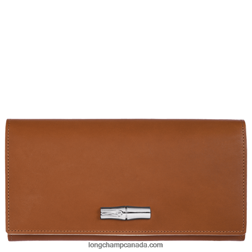Longchamp Roseau Continental wallet VJ2H4594 Cognac