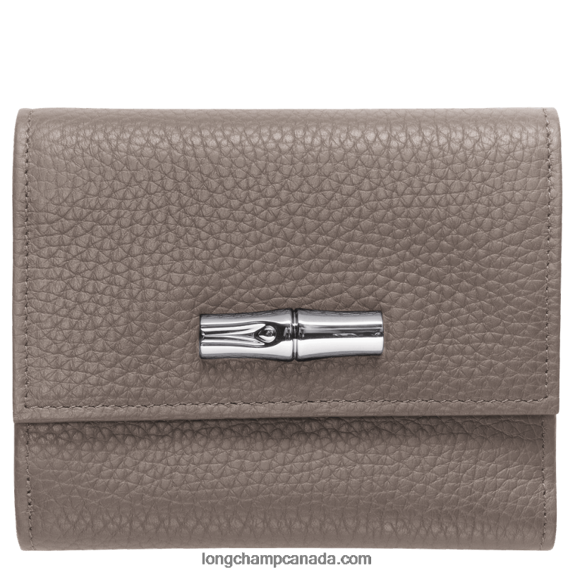Longchamp Roseau Essential Compact wallet VJ2H4570 Grey